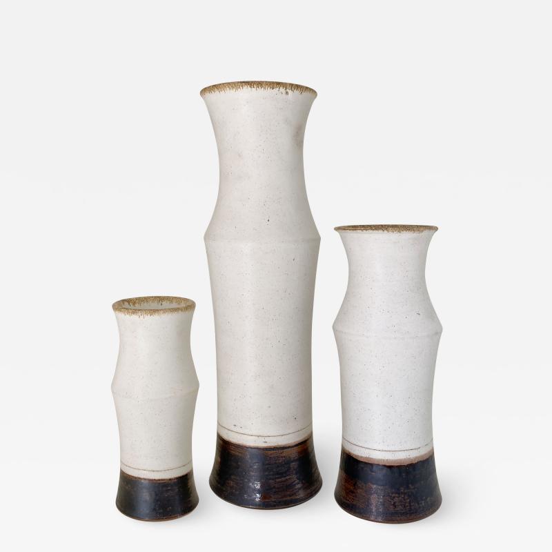 Bruno Gambone Set of Three Bruno Gambone Vases