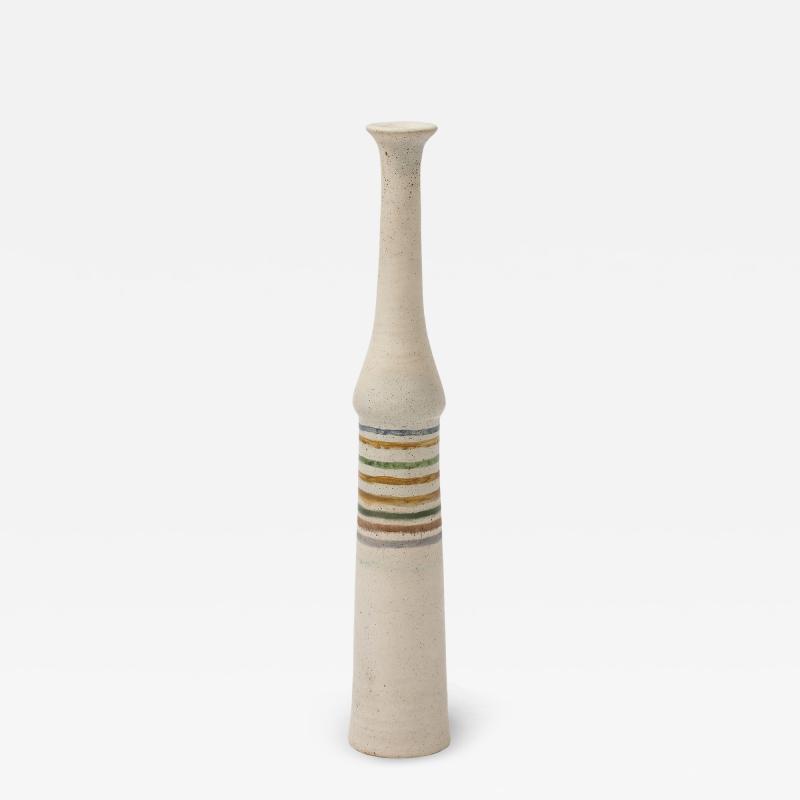 Bruno Gambone Tall Ceramic Bottle or Vase by Bruno Gambone