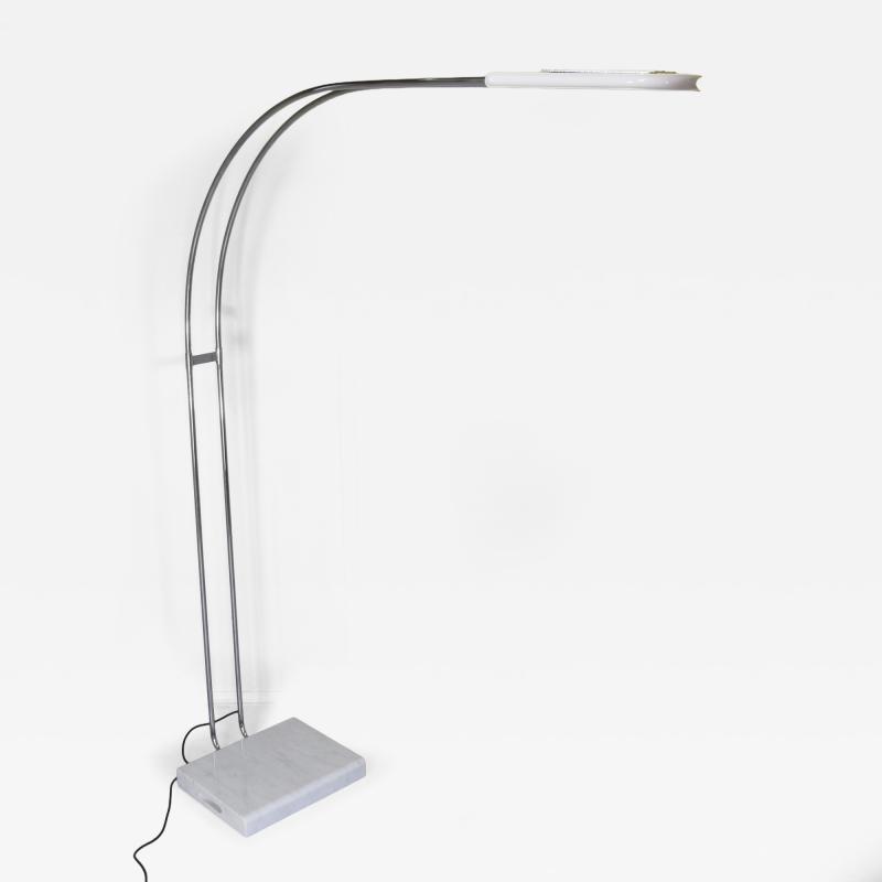 Bruno Gecchelin Bruno Gecchelin for Skipper Gesto Terra Arc Floor Lamp in Marble an metal 1970s