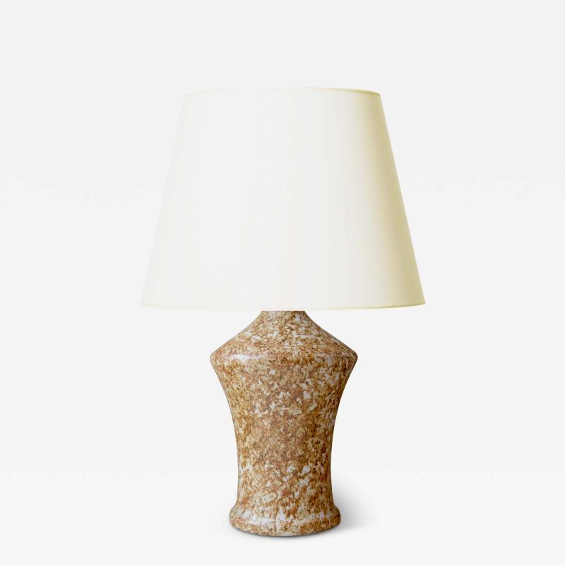 Bruno Karlsson Table Lamp with Sponged Glaze by Bruno Karlsson for EGO Stendgods