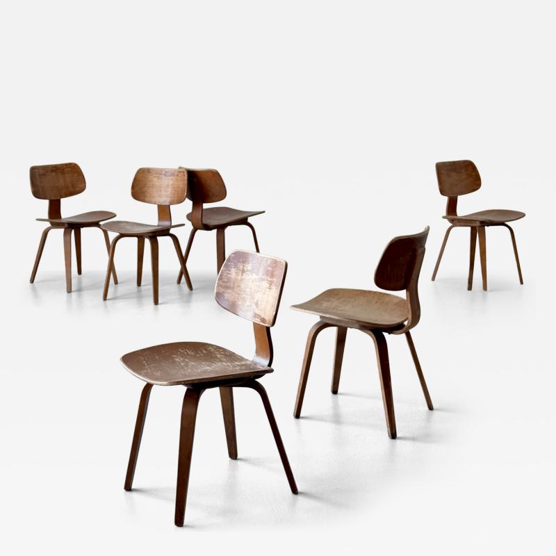 Bruno Weil Bruno Weil set of six chairs designed 1945 produced mid 20th century