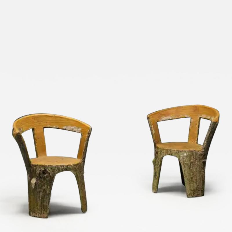 Brutalist Concrete Armchairs France 1970s