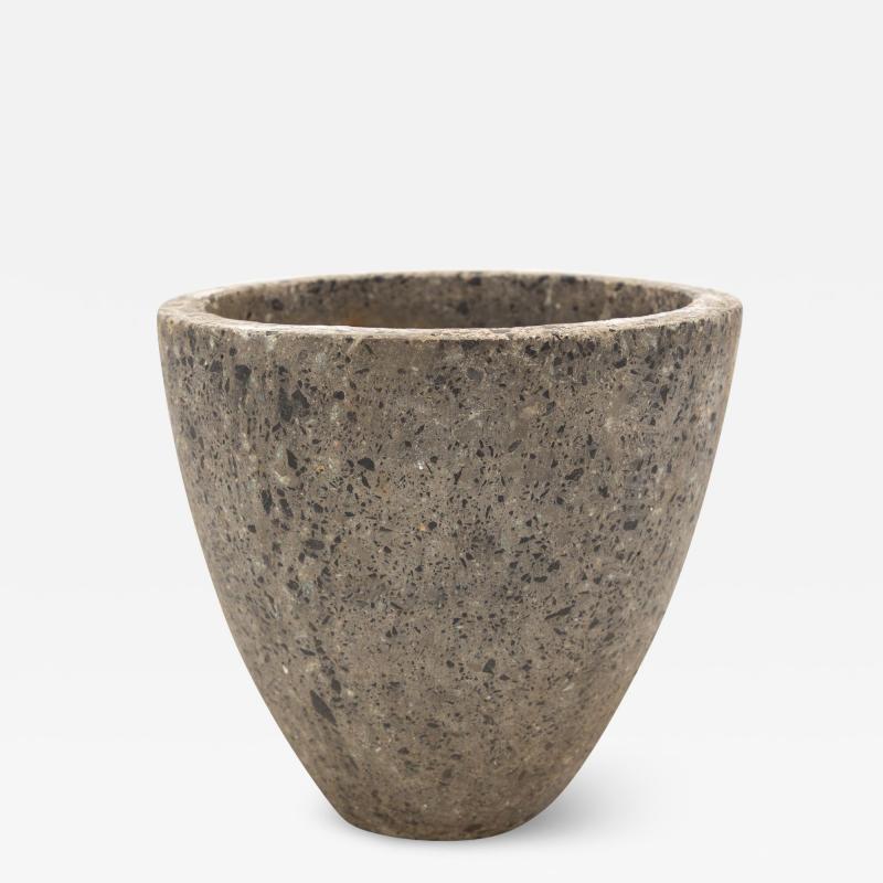 Brutalist Inspired Mixed Stone Planter 20th Century