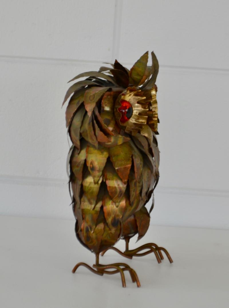 Brutalist Owl Form Sculpture 6616