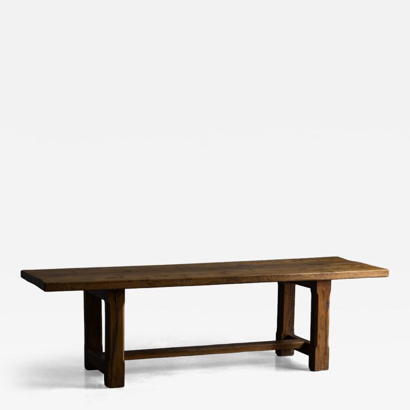 Brutalist Rustic Dining Table France Mid 20th Century