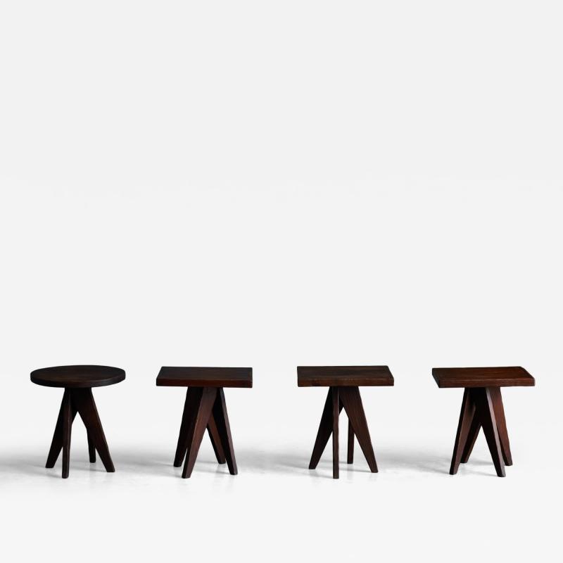Brutalist Wooden Tables France Mid 20th Century