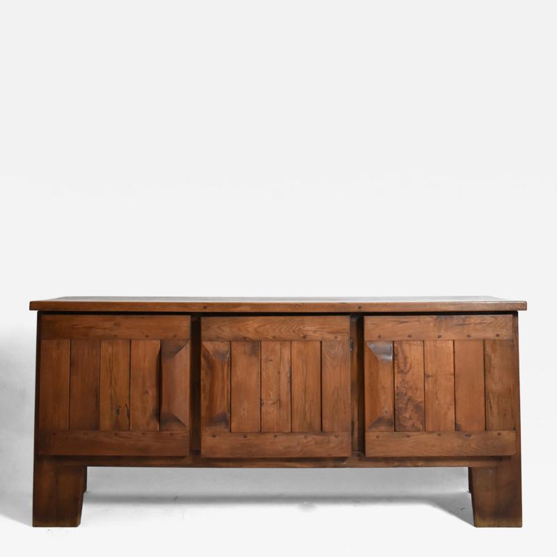 Brutalist oak sideboard 1950s 