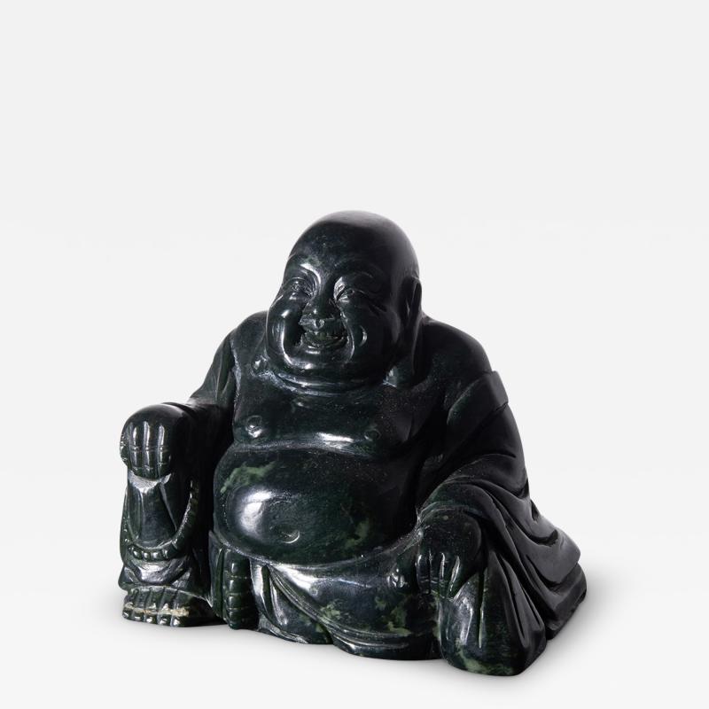 Budai Buddha in dark jade