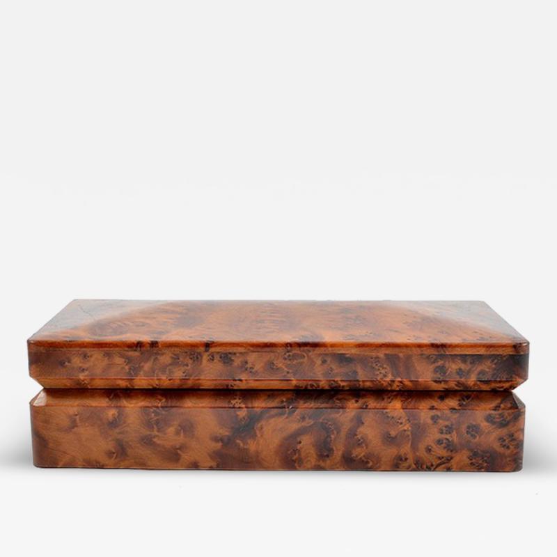 Burl Walnut Dresser or Cigar Box