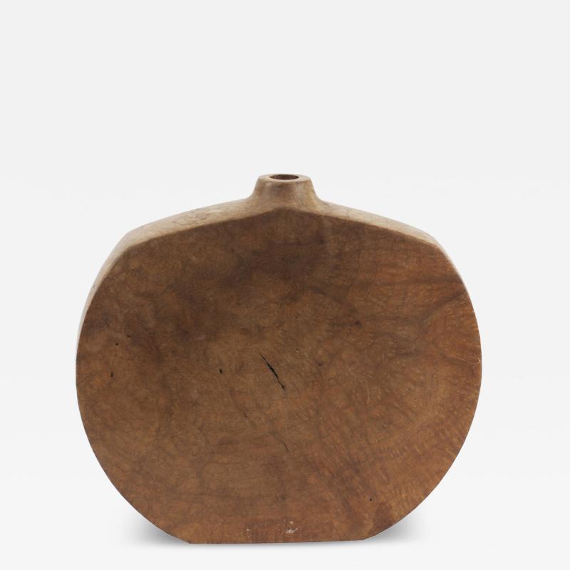 Burl Wood Pilgrim Shaped Berglund Vase