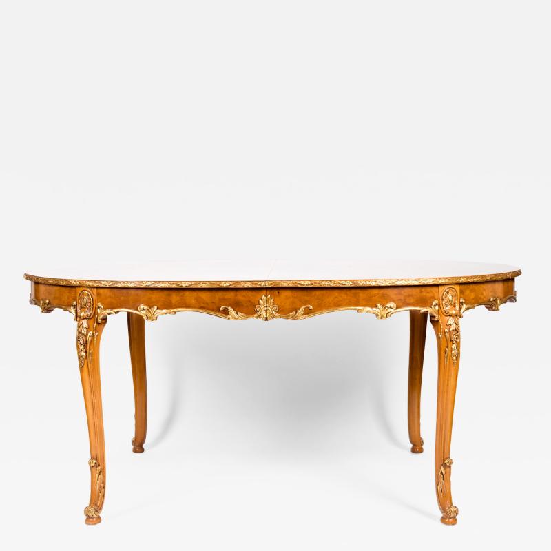 Burwood Dining Table with Gilt Design Details