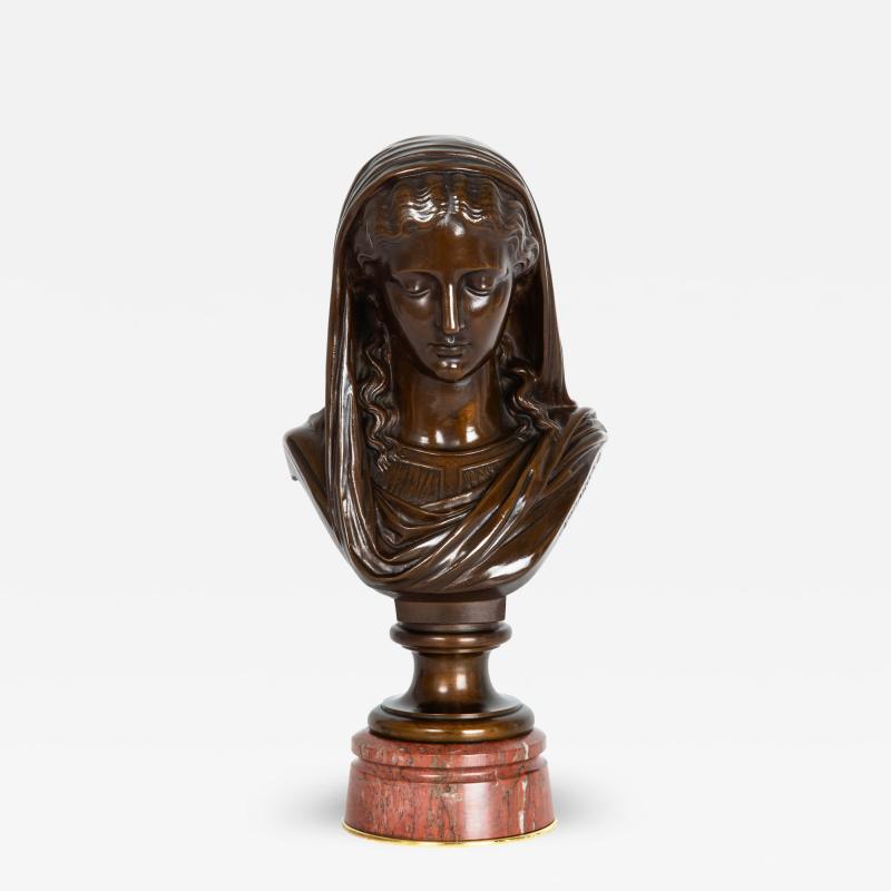 Bust of a Young Woman 1864 Eugene Aizelin