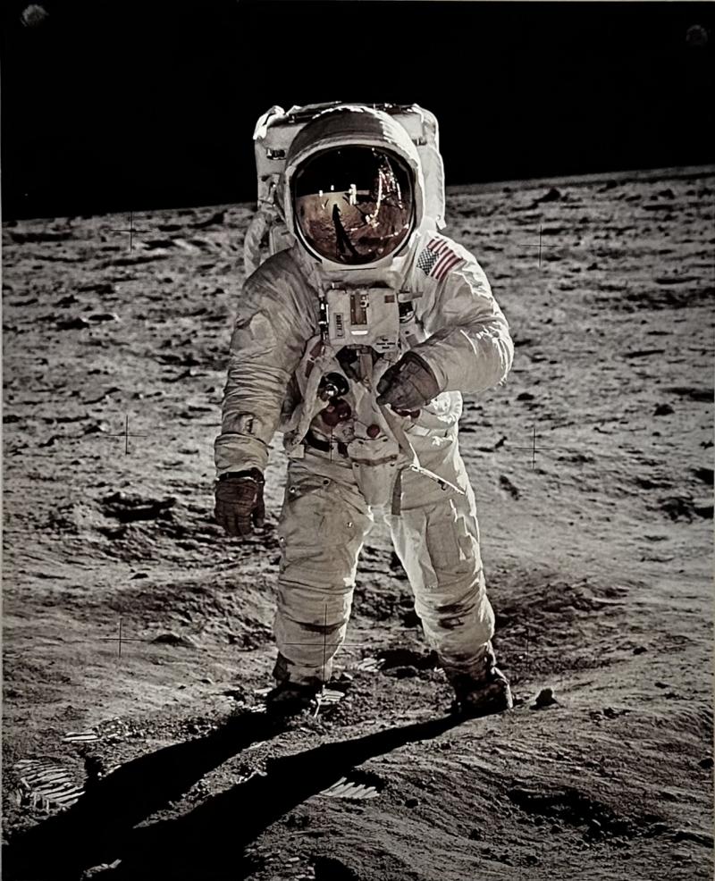 Buzz Aldrin Signed Print 2009