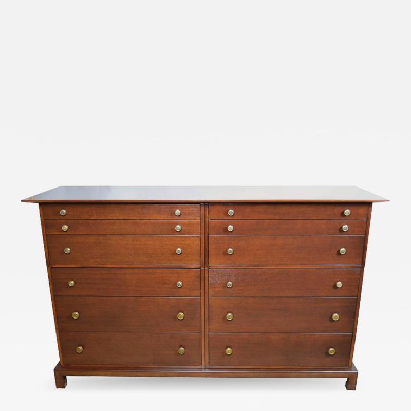 C G Kimerly 12 Drawer Mahogany Dresser C G Kimerly Widdicomb circa 1946