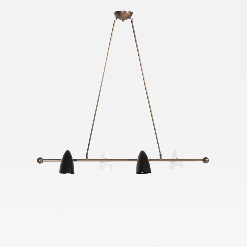 CALYX Chandelier in ORB and Brass