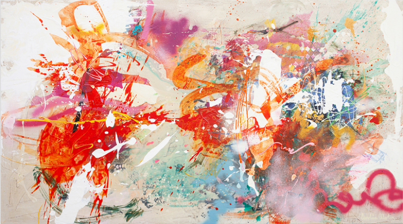 CAROLINA ALOTUS Iriss World Abstract Painting 2022