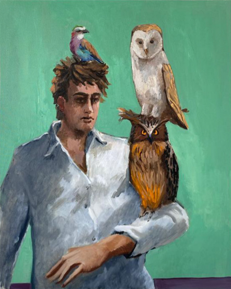 CHARLES HASCO T Self Portrait with Birds 2023