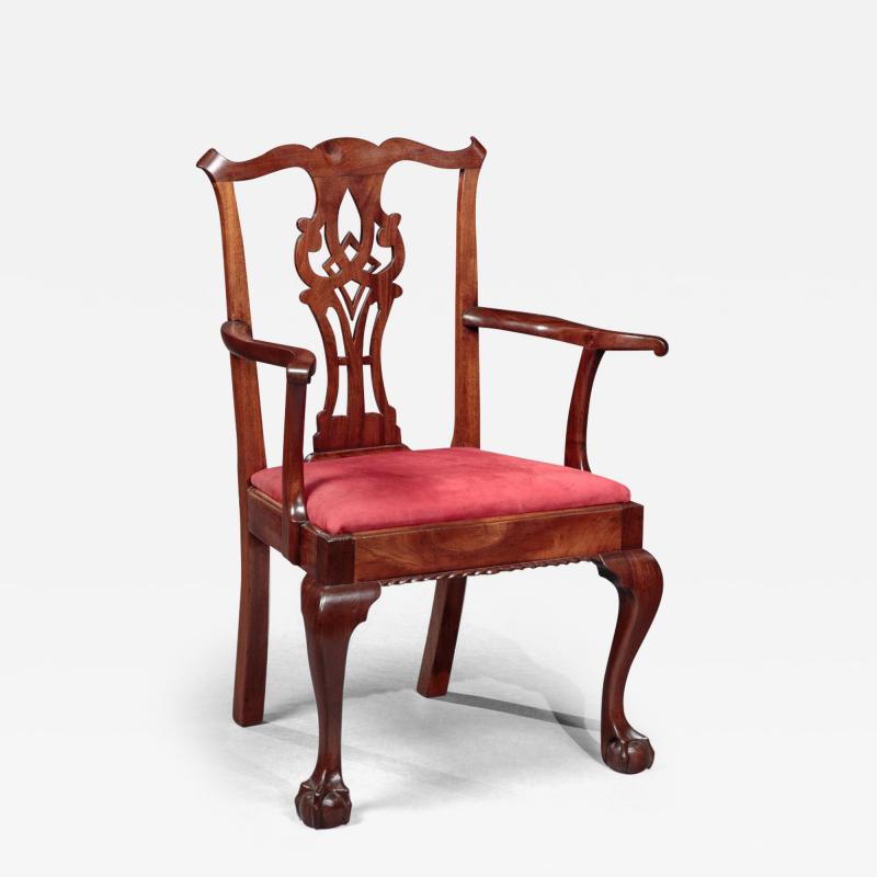 CHIPPENDALE ARM CHAIR