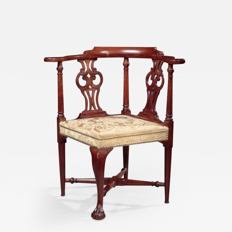 CHIPPENDALE CORNER CHAIR