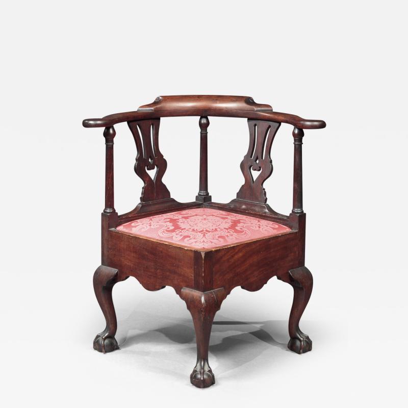 CHIPPENDALE CORNER CHAIR