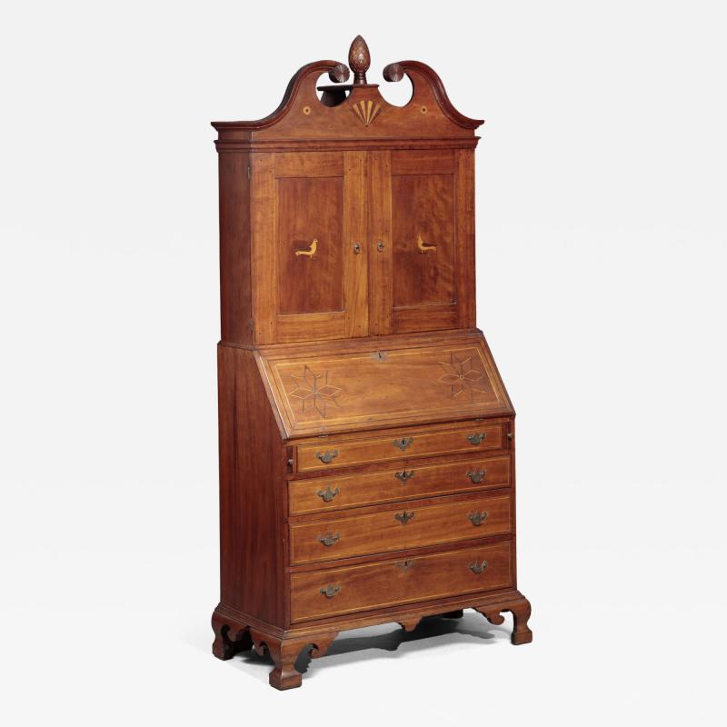 CHIPPENDALE DESK AND BOOKCASE
