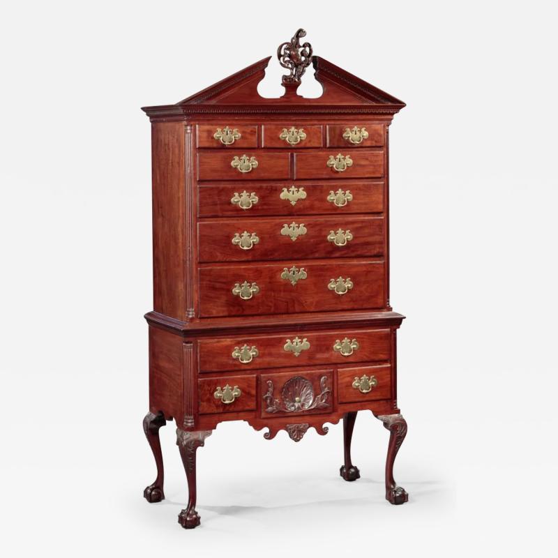 CHIPPENDALE HIGH CHEST OF DRAWERS