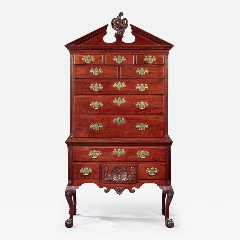 CHIPPENDALE HIGH CHEST OF DRAWERS