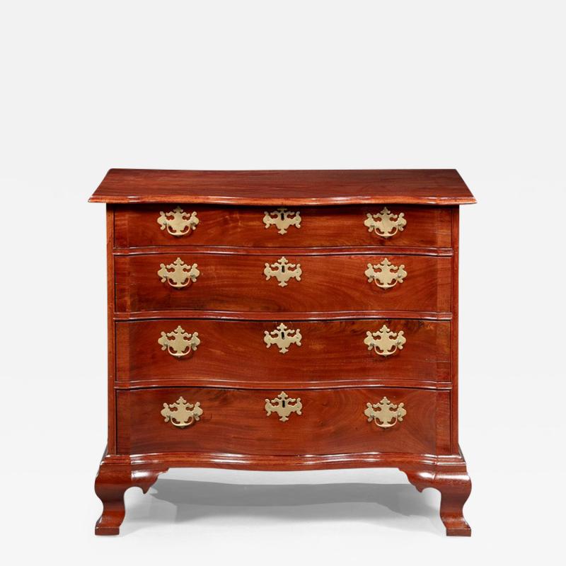 CHIPPENDALE SERPENTINE CHEST OF DRAWERS