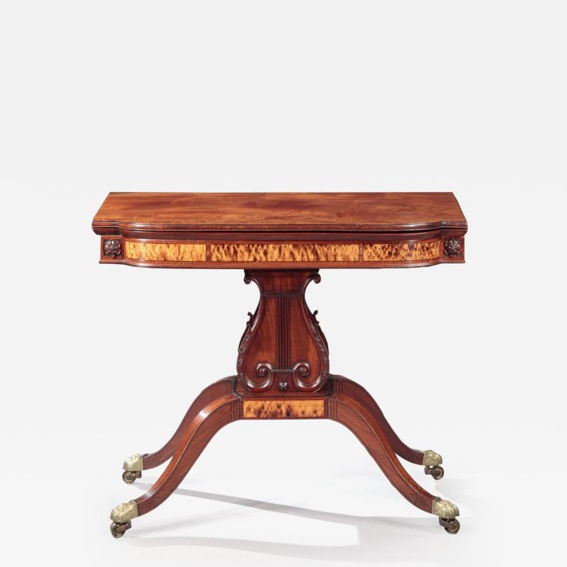 CLASSICAL LYRE BASE CARD TABLE