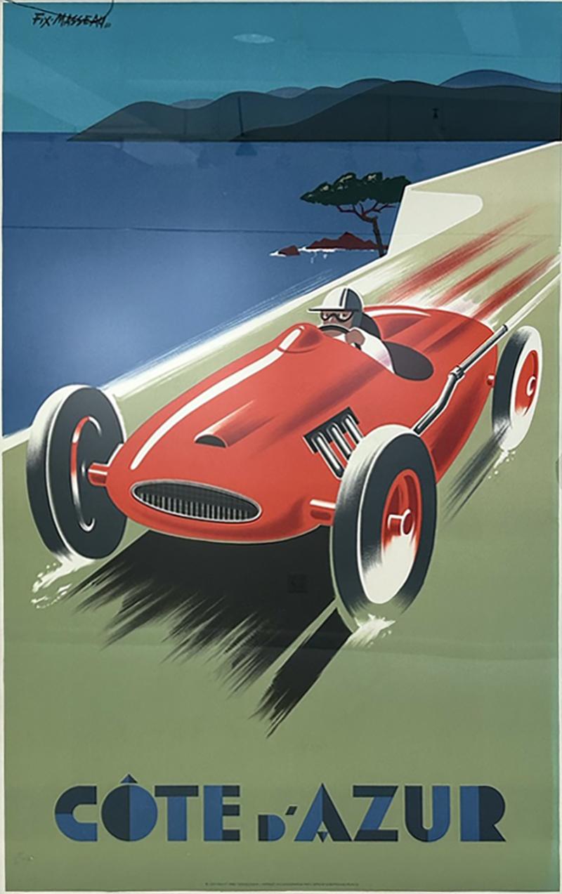 COTE DAZUR LINEN BACKED POSTER