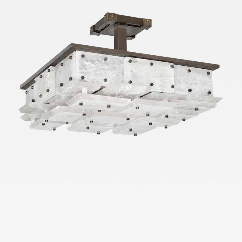 CPS Rock Crystal Semi Flush Mount by Phoenix