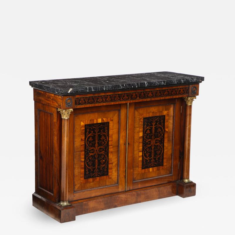 Cabinet in the style of George Bullock with marble top 