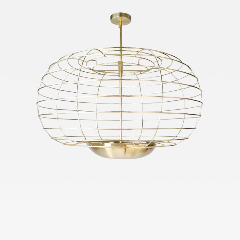 Cage Brass Pendant