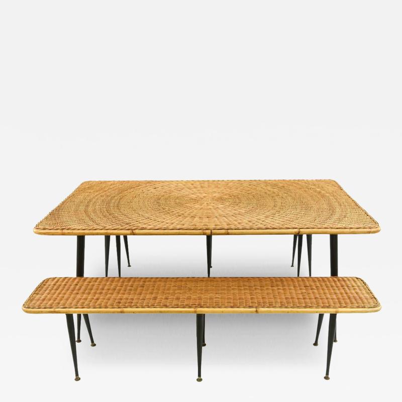 Calf Asia Wicker Iron Dining Suite