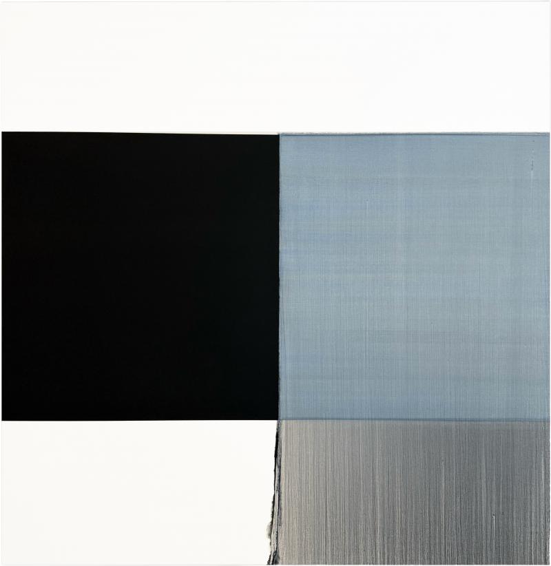 Callum Innes Exposed Painting Delft Blue