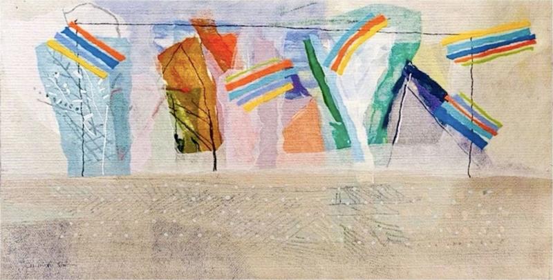 Calman Shemi First Light at Dawn Tapestry 1990