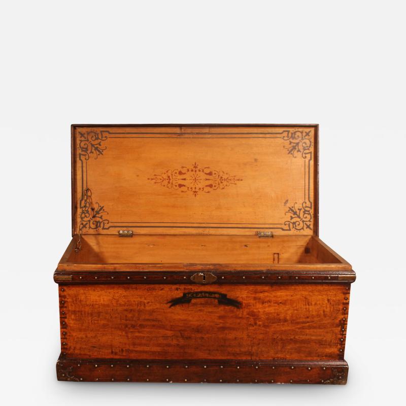 Campaign Marine Chest From The Port Of Hull From The 19th Century