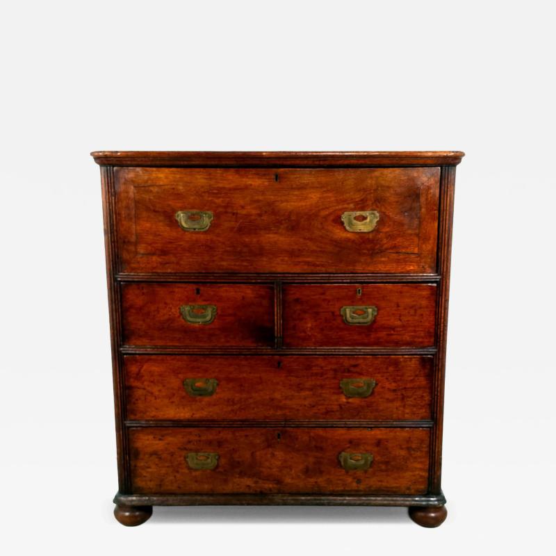 Campaign Secretary Chest of Drawers 19th century English
