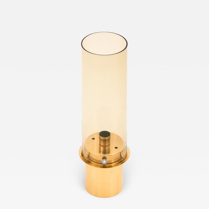 Candlestick in Brass and Glass by Hans Agne Jakobsson 1960s