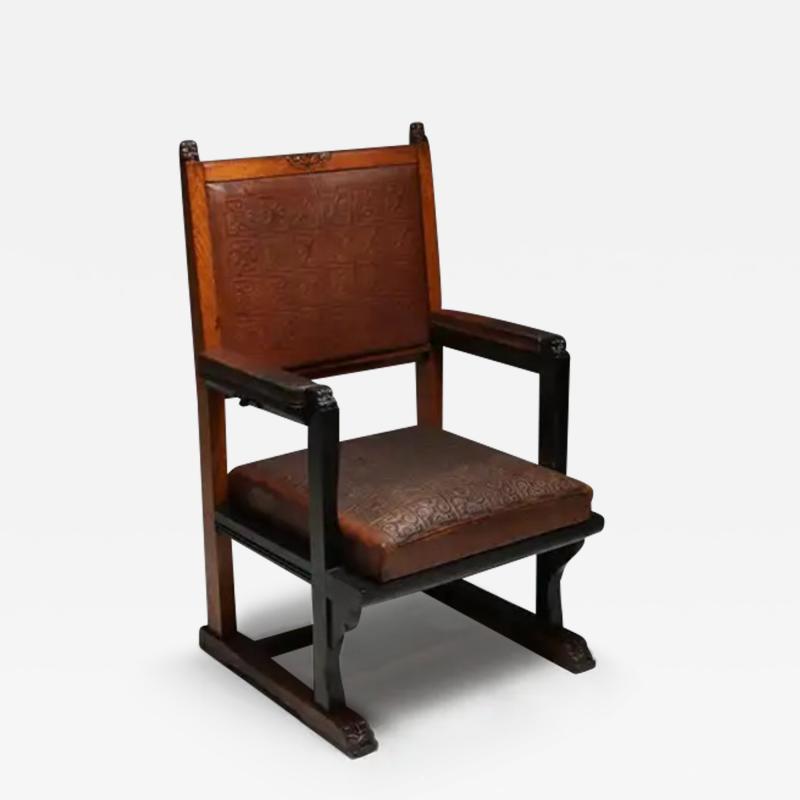 Carel Adolph Lion Cachet Dutch Art Nouveau Amsterdamse School Armchair by Lion Cachet 1925