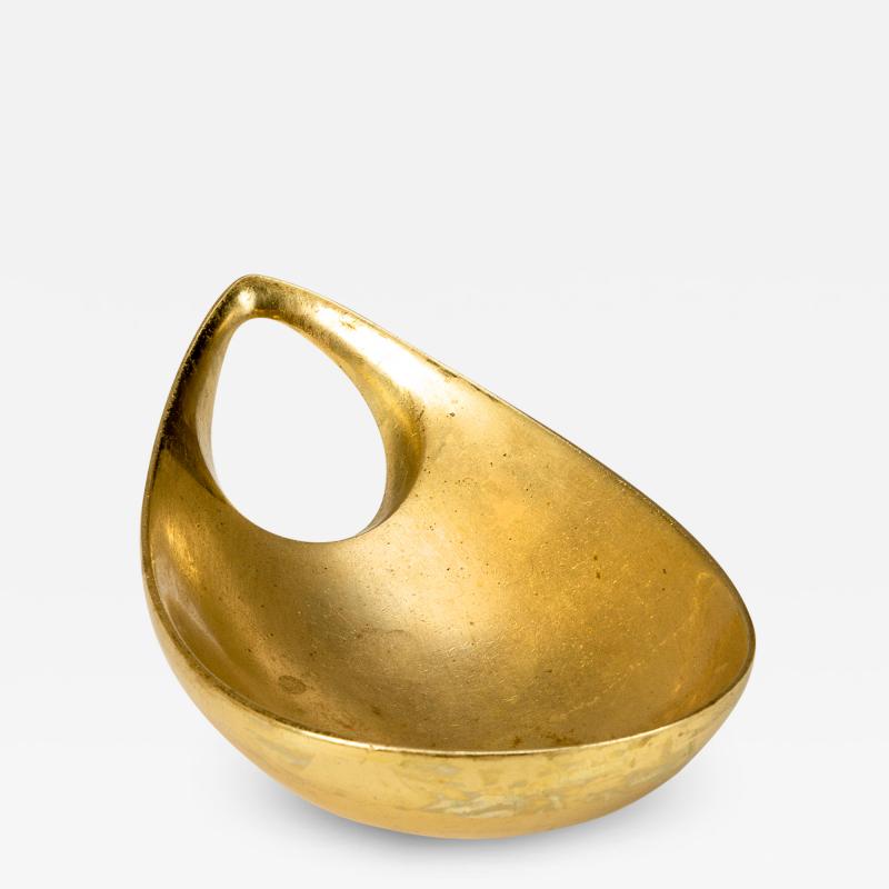 Carl Aub ck Brass Bowl by Carl Aub ck for Illums Bolighus Denmark 1950s