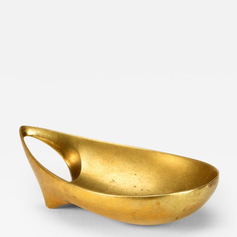 Carl Aub ck Brass Bowl by Carl Aub ck for Illums Bolighus Denmark 1950s