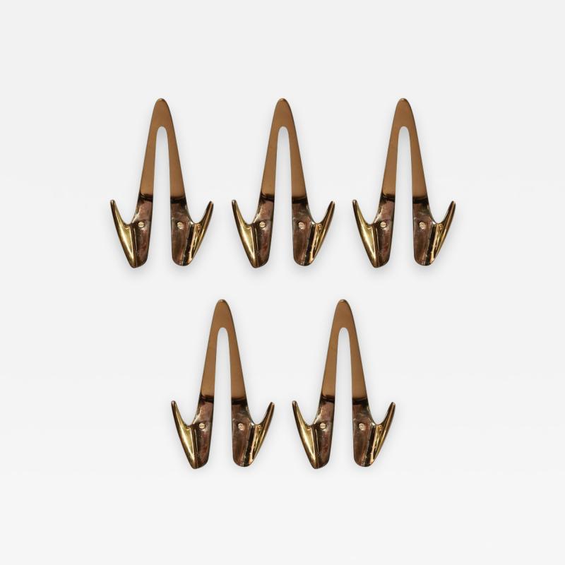 Carl Aub ck Set of Five 4994 Wall Hooks by Carl Aub ck