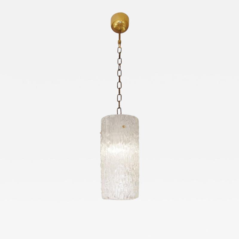 Carl Fagerlund Carl Fagerlund Swedish Modern Textured Glass Pendant Light Sweden 1940s