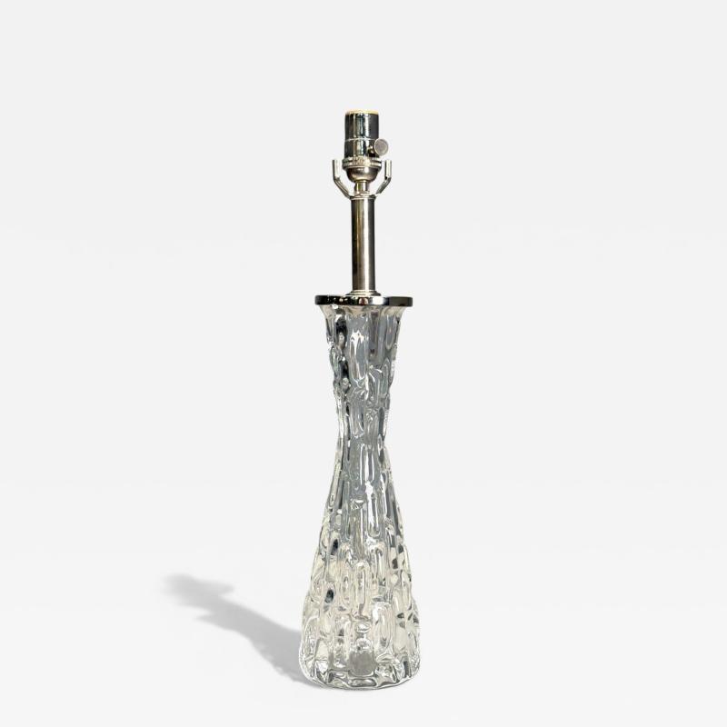Carl Fagerlund Carl Fagerlund Swedish Modern Textured Glass Table Lamp Sweden 1960s