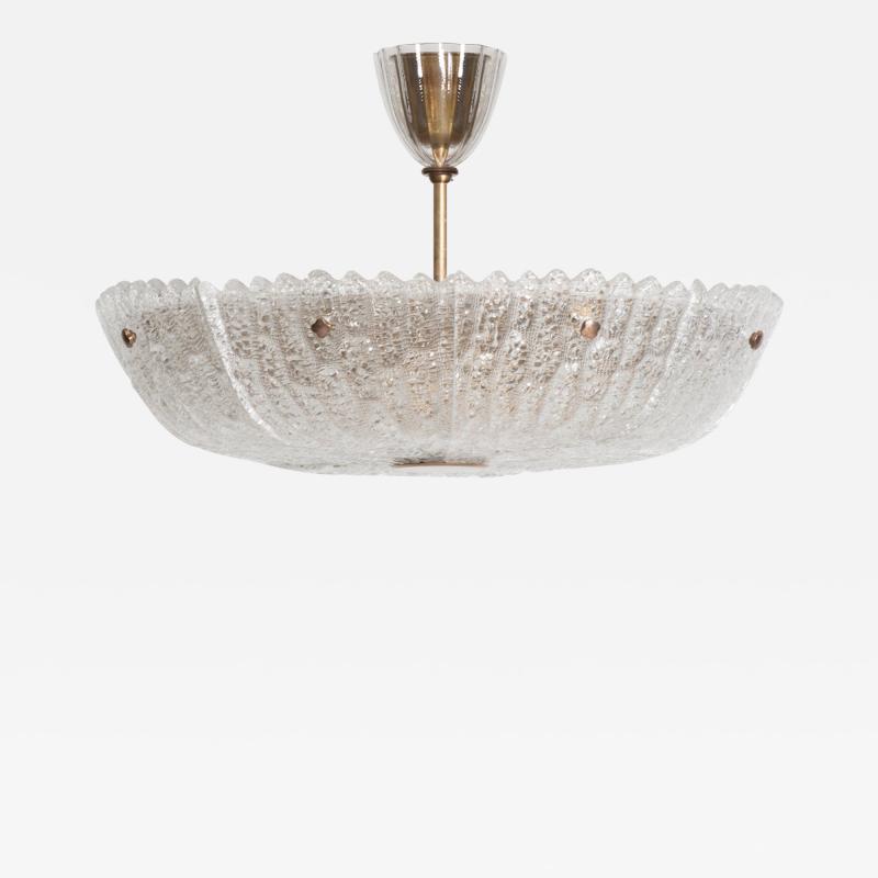 Carl Fagerlund Ceiling Lamp Produced by Orrefors