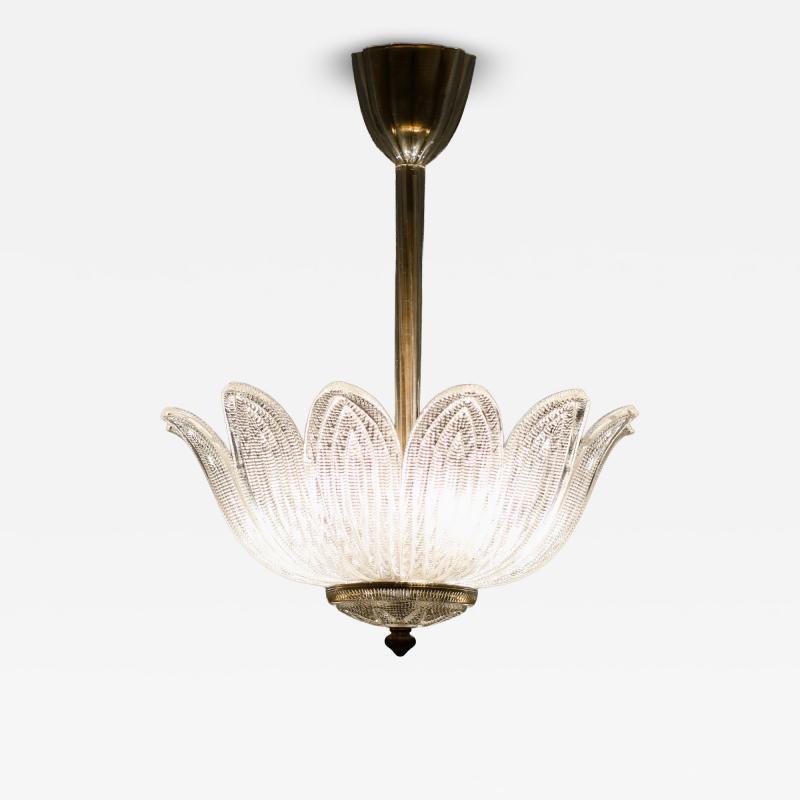 Carl Fagerlund Ceiling Lamp by Carl Fagerlund in Brass Glass 1960s