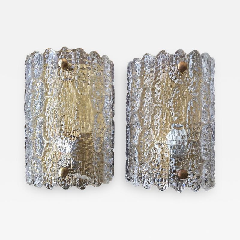 Carl Fagerlund Large Sconces by Orrefors