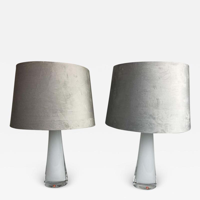 Carl Fagerlund Midcentury Table Lamps by Carl Fagerlund for Orrefors Sweden RD 1566