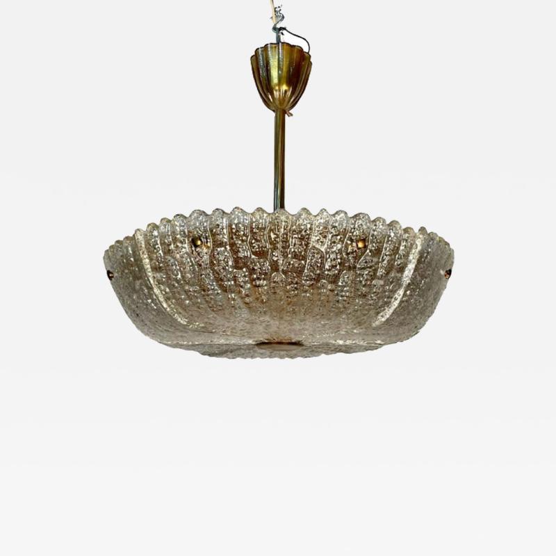 Carl Fagerlund Swedish Mid Century Modern Chandelier Pendant by Carl Fagerlund for Orrefors